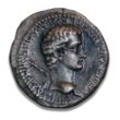 04 Caligula 37-41-silver coin crete god 