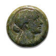 Cleopatra 52-30 bc bronze coin